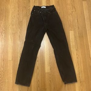 abercrombie and fitch high rise black jeans